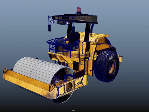 Steamroller 3D Model