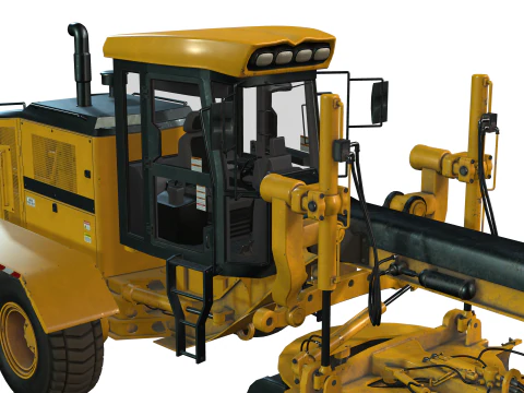 Motor Grader 3D Model