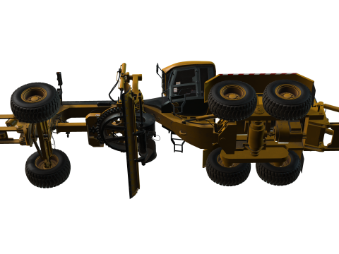 Motor Grader 3D Модель