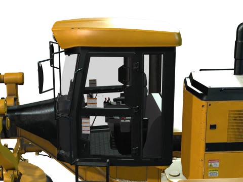 Motor Grader 3D Model