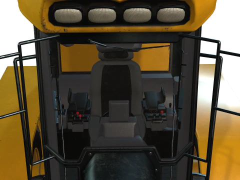 Motor Grader 3D Model