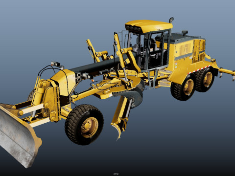 Motor Grader 3D Модель