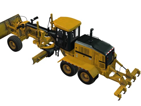 Motor Grader 3D Model