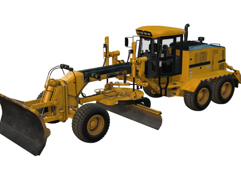 Motor Grader 3D Model