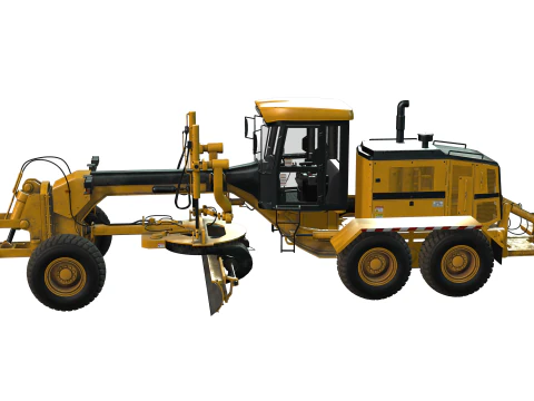 Motor Grader 3D Model