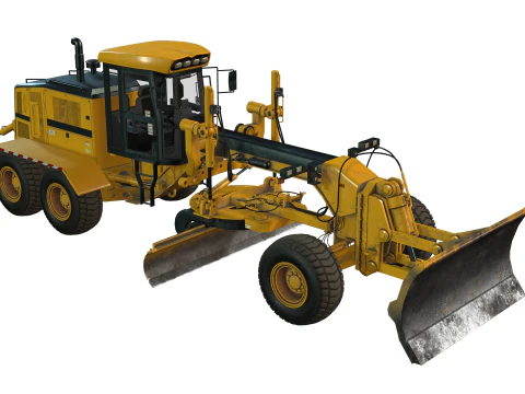 Motor Grader 3D Model