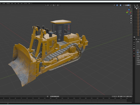 Bulldozer 3D Model