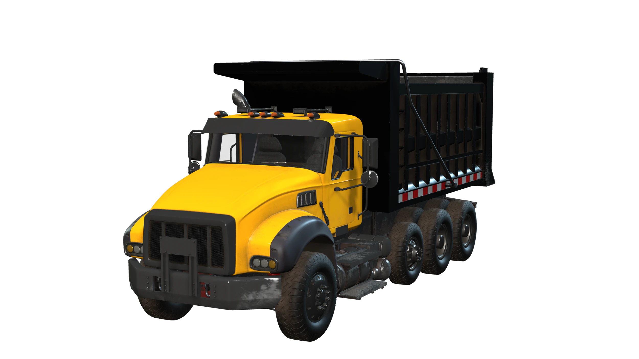 Dump Truck 3D Model .c4d .max .obj .3ds .fbx .stl .blend