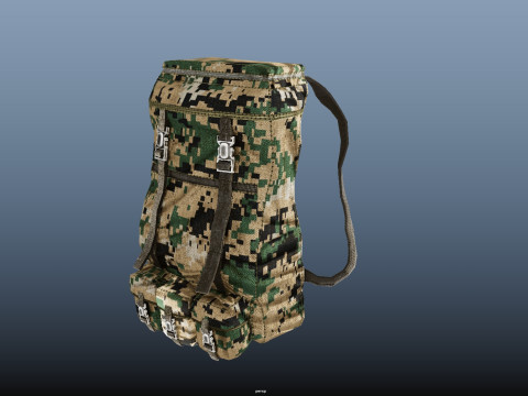 Military Backpack 3D Model