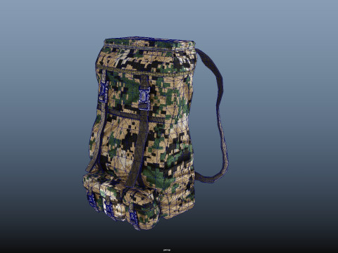 Military Backpack 3D Model