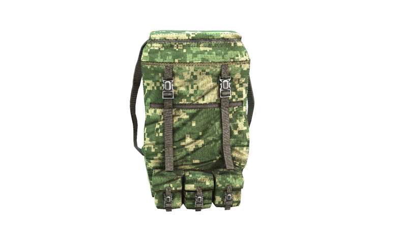 Military Backpack Model 3D .c4d .max .obj .3ds .fbx .stl .blend 
