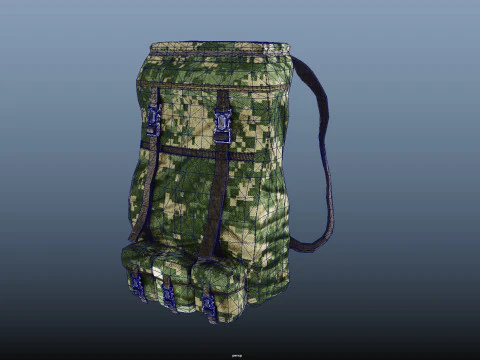 Military Backpack 3D Model