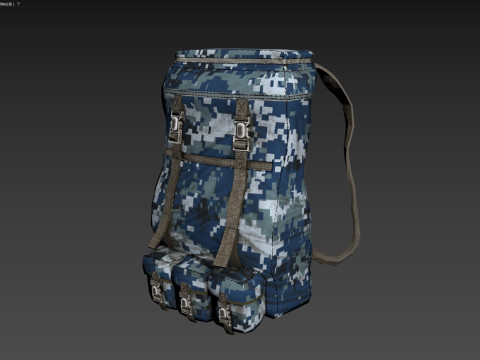 Military Backpack Modello 3D