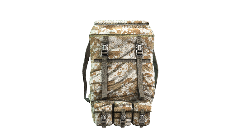 Military Backpack 3D 模型 .c4d .max .obj .3ds .fbx .stl .blend 