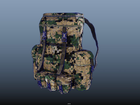 Military Backpack Modelo 3D