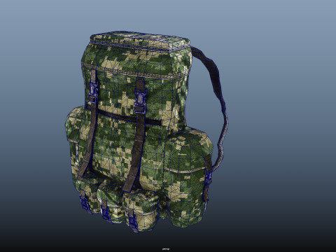 Military Backpack Model 3D