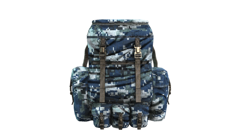 Military Backpack 3D 模型 .c4d .max .obj .3ds .fbx .stl .blend 