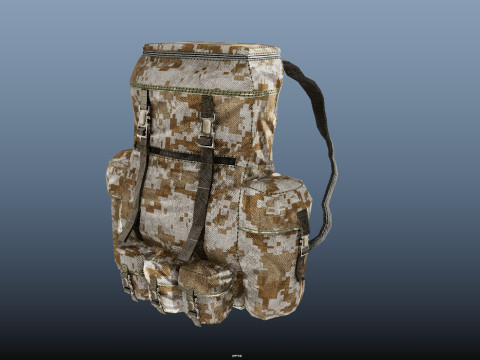 Military Backpack 3Dモデル