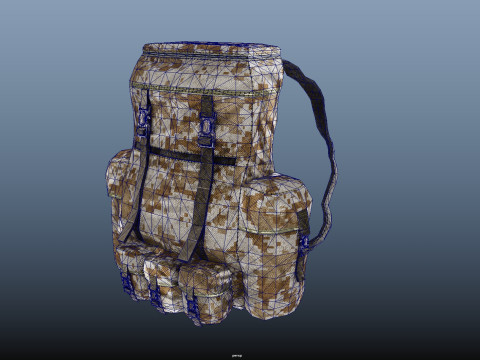 Military Backpack 3Dモデル