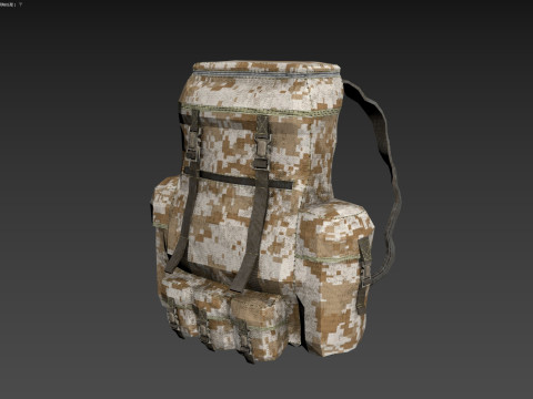 Military Backpack 3Dモデル