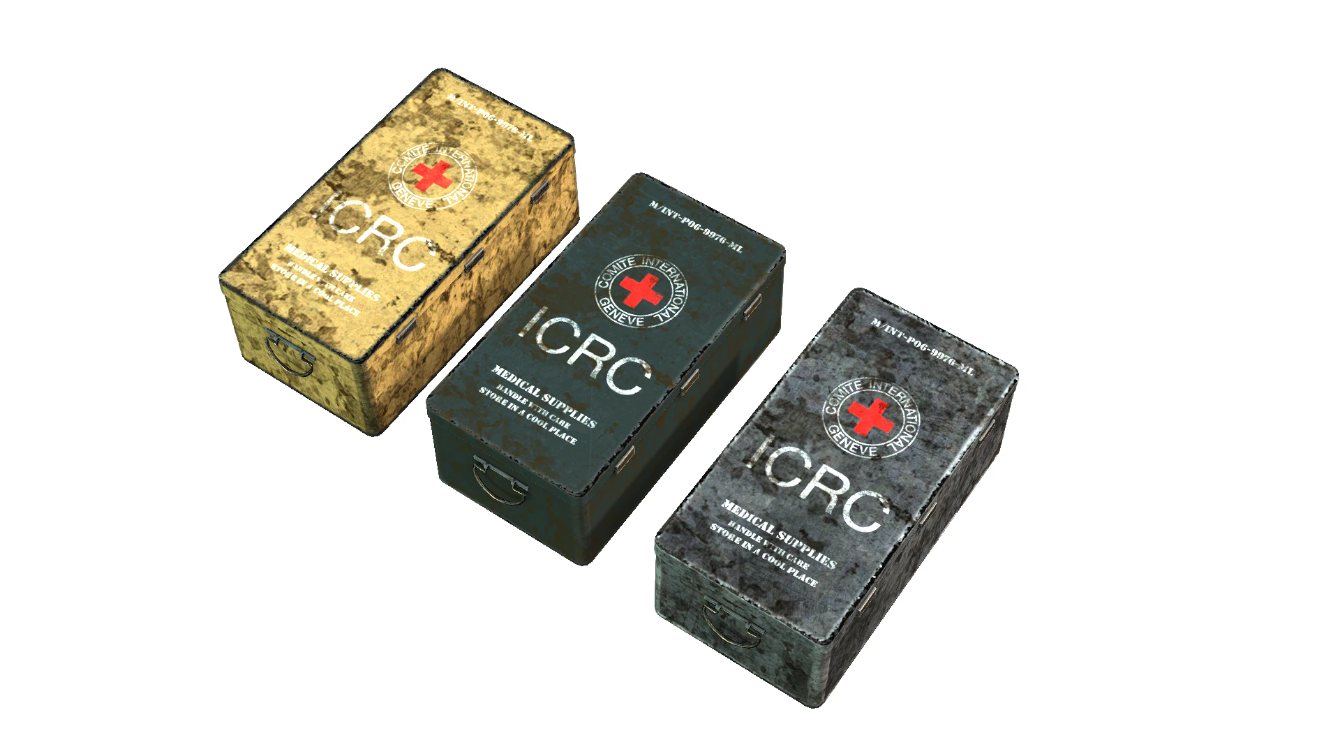 Aid Box 3D Model .c4d .max .obj .3ds .fbx .stl .blend 