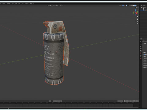 Grenade Flashbang Modello 3D