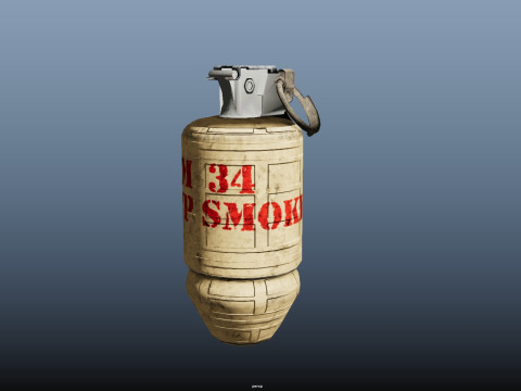 Grenade M34 3D Модель