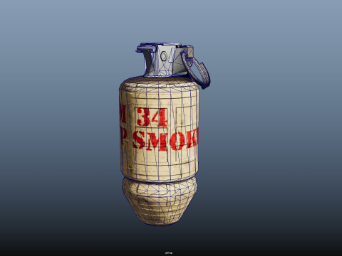 Grenade M34 3D Модель