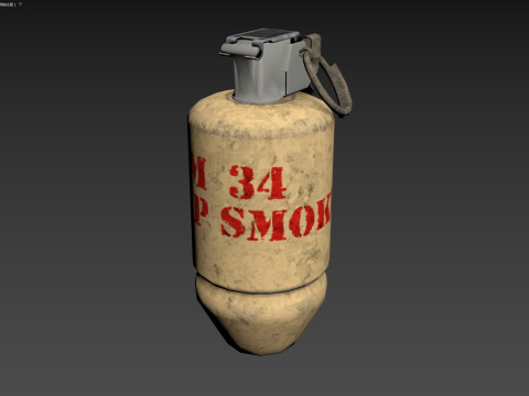 Grenade M34 3D Модель