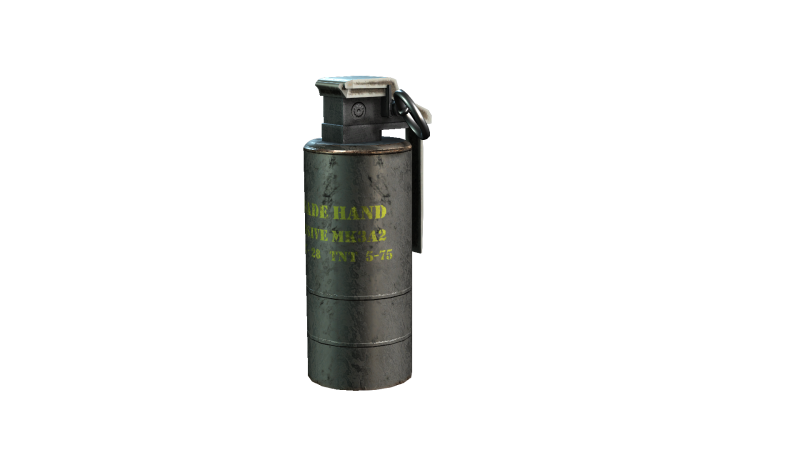Grenade MK3A2 3D-Modell .c4d .max .obj .3ds .fbx .stl .blend 