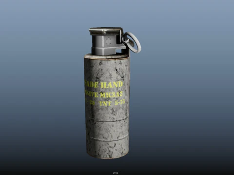 Grenade MK3A2 3D Model