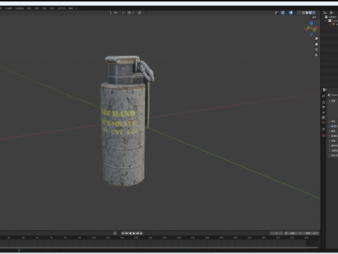 Grenade MK3A2 3D-Modell