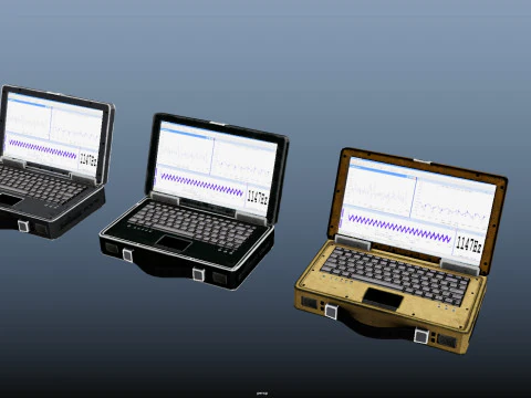 Military Laptop 3D Model