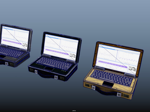 Military Laptop 3Dモデル