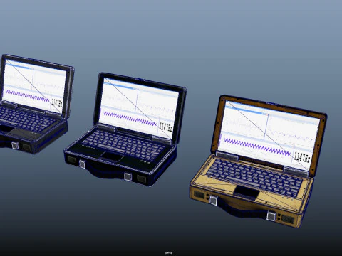 Military Laptop 3D Model