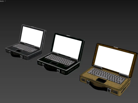 Military Laptop 3D Model