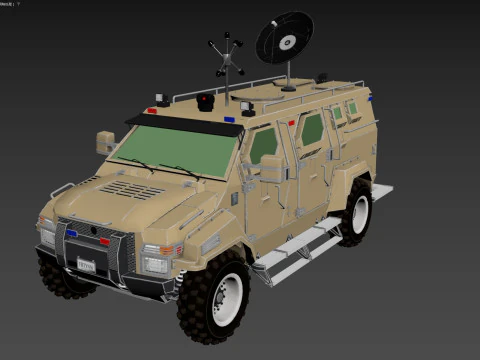 Armored Truck 3D Model