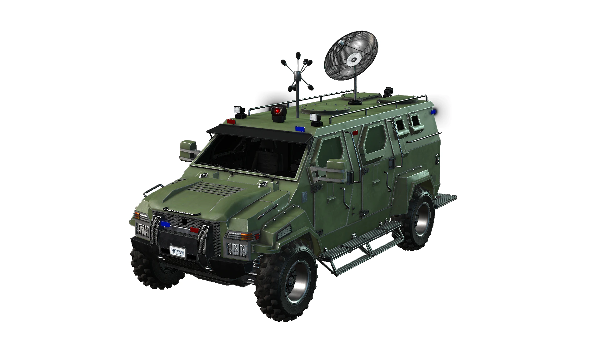 Armored Truck 3D Model .c4d .max .obj .3ds .fbx .stl .blend
