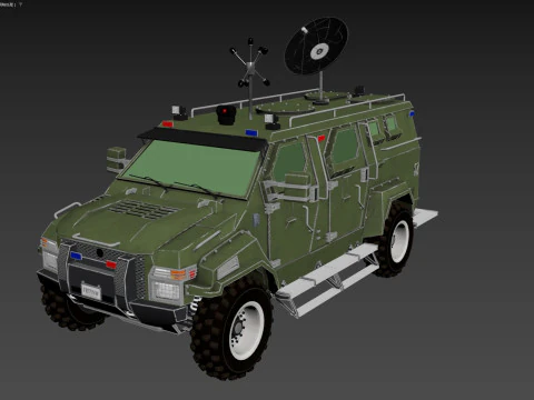 Armored Truck 3D Model