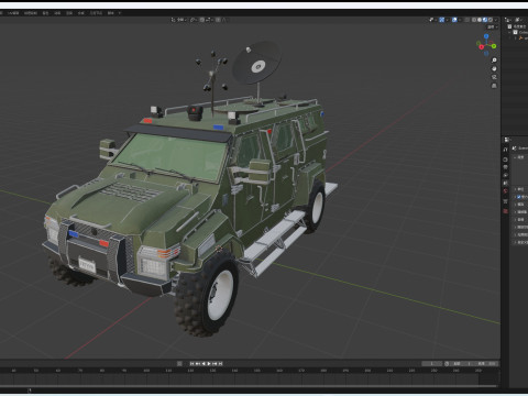 Armored Truck 3Dモデル