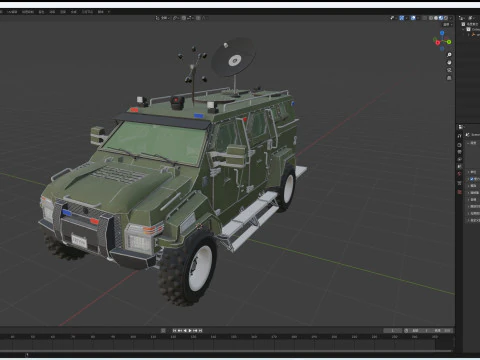 Armored Truck 3D Model
