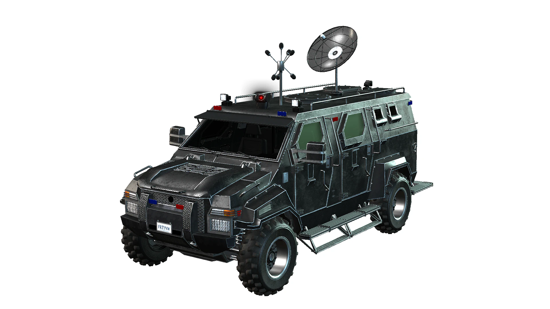 Armored Truck 3D Model .c4d .max .obj .3ds .fbx .stl .blend 
