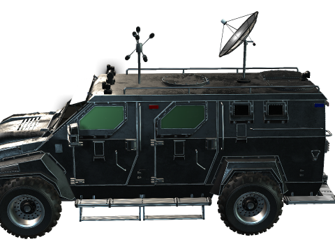 Armored Truck Model 3D