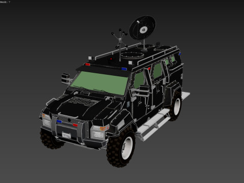 Armored Truck Model 3D