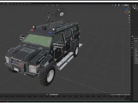Armored Truck Model 3D