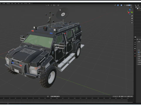 Armored Truck 3D Model