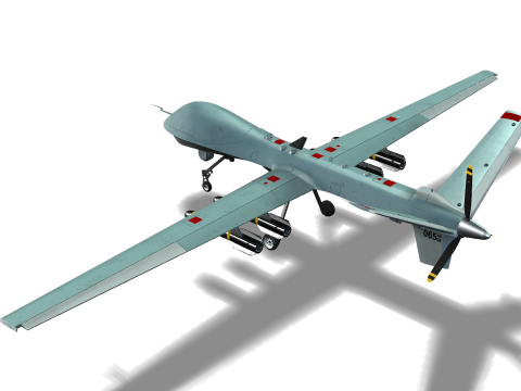 Reaper Drone Model 3D