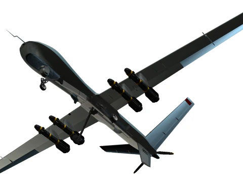 Reaper Drone 3D Model