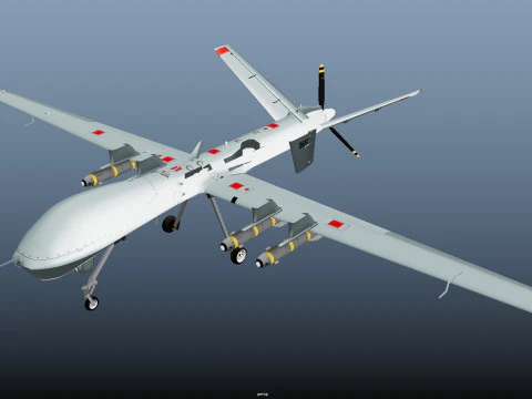 Reaper Drone 3D Model
