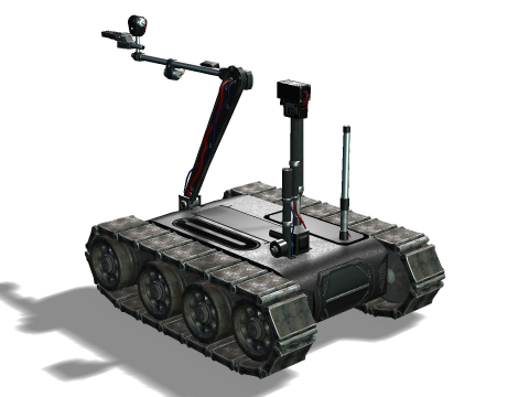 Tracked robot 3D-Modell